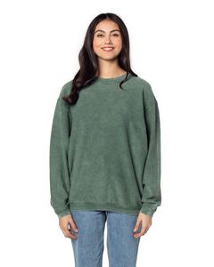 CHICKA D Ladies' Corded Crew Sweatshirt