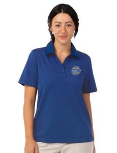 Zorrel® Ladies Elm™ Vertical Dash Jacquard Stripe Polo Shirt