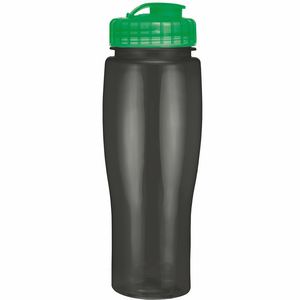 24 Oz. Contour Translucent Bottle w/ Flip Top Lid