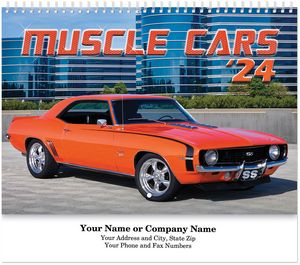 Muscle Cars Spiral Wall Calendar