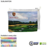 48Hr Quick Ship - Microfiber Suede Shammy Golf Towel, 12x18, Nofold Grommet and Hook