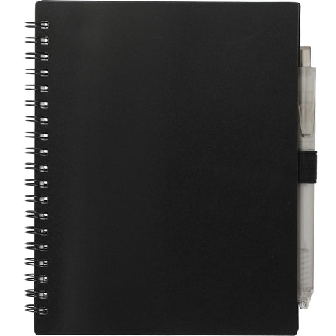 5.5'' x 7'' FSC® Recycled Spiral Notebook w/ rPET Pen
