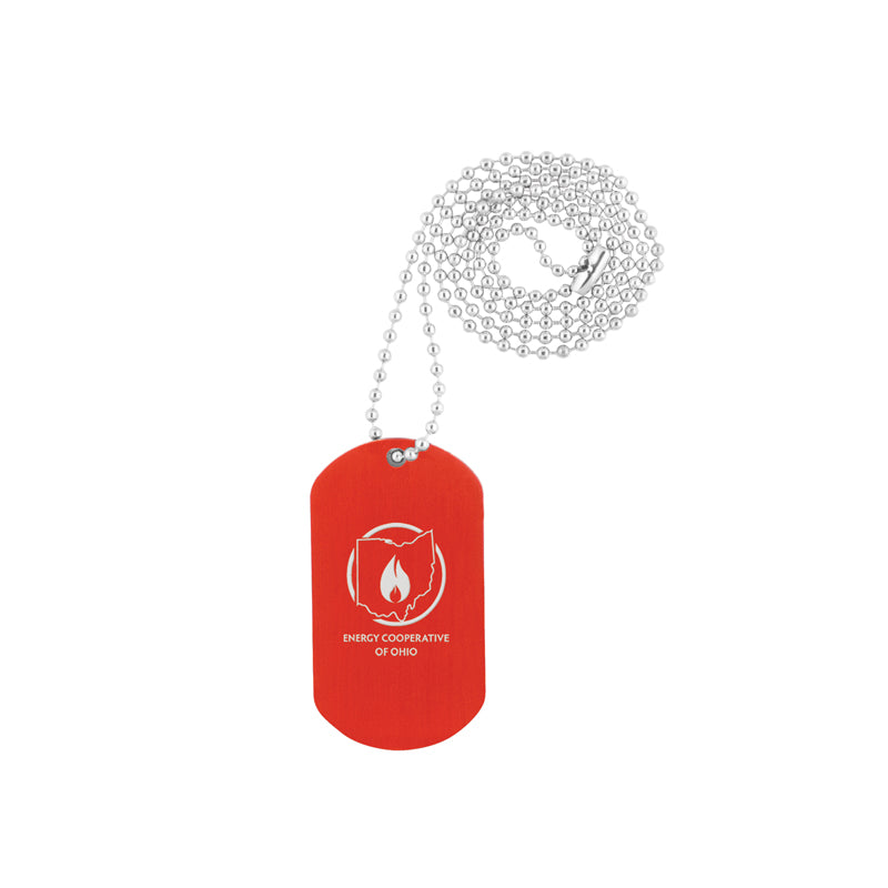 Dog Tag on Bead Chain