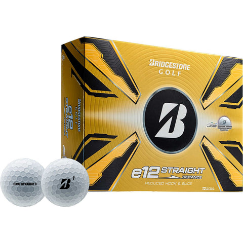 Bridgestone E12 Straight Golf Balls - 12 Pack