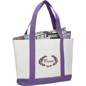 000271 Large Canvas Boat Tote Bag