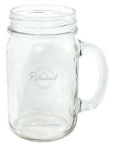 Canning mug 16oz square shape with handle - Etched