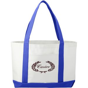 000271 Large Canvas Boat Tote Bag
