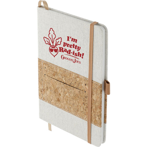 5.5'' x 8.5'' FSC® Mix Recycled Cotton Cork Notebook