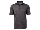 Cutter & Buck Virtue Eco Pique Micro Stripe Recycled Mens Big & Tall Polo