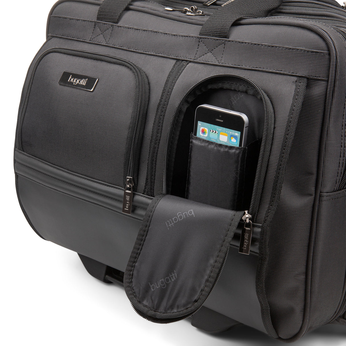 Bugatti Warren Business Case on Wheels w/Bottom Grip Handle