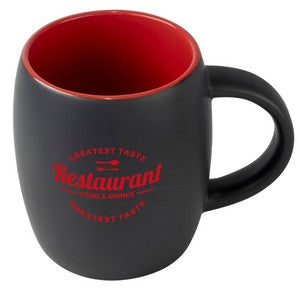 Pipa 14oz 2tone black/red mug in Ripple gift box
