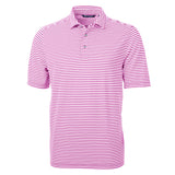 Cutter & Buck Virtue Eco Pique Stripe Recycled Mens Polo
