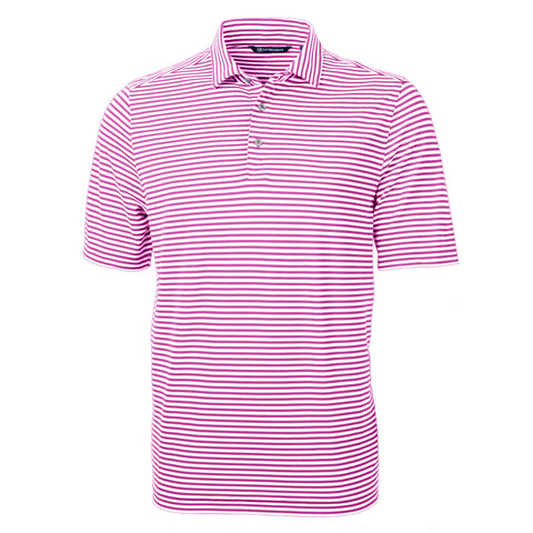 Cutter & Buck Virtue Eco Pique Stripe Recycled Mens Polo