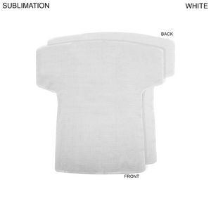 Basketball Jersey Shape Microfiber Dri-Lite Terry Keepsake Towel, 18x17, Sublimated Front Side