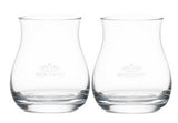~ Glencairn Whiskey glass 11.75oz clear Set of 2 in a Mystique gift box - Etched