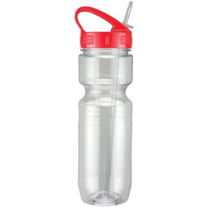 26 Oz. Translucent Jogger Bottle w/ Sport Sip Lid and Straw