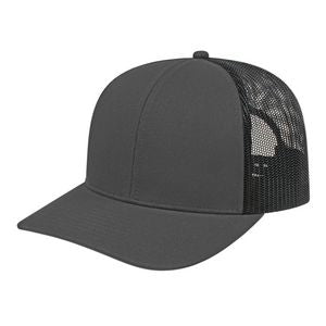000379 Cap America Poly/Cotton Trucker Mesh Back Cap