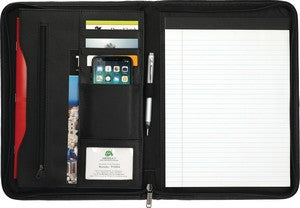 Executive DuraHyde Zippered Padfolio with FSC® Mix Paper