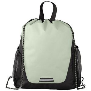 Jotun Recycled Polyester Pocketed Drawstring Bag - 2.6 gal - Heat Transfer