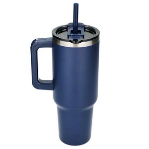 Pinnacle 40 oz Vacuum Insulated Eco-Friendly Travel Tumbler With Straw