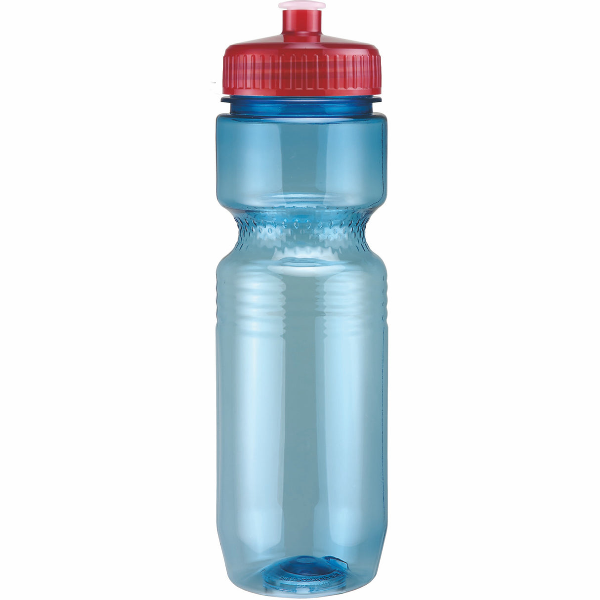 Blue/Translucent Red Lid