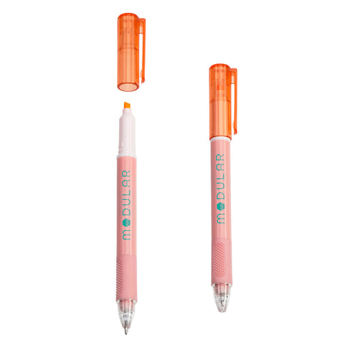 Skywriter Combo Recycled Plastic Ball Pen & Highlighter