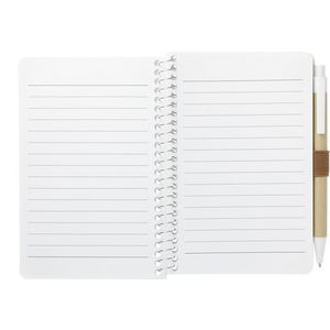 4'' x 6'' FSC® Mix Pocket Spiral Notebook with Pen
