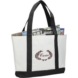000271 Large Canvas Boat Tote Bag