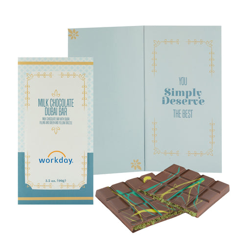 The Luxe Greeting Card Collection - Milk Chocolate Dubai Bar