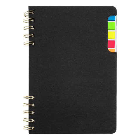 Praxis Recycled Spiral Notebook with Sticky Flags