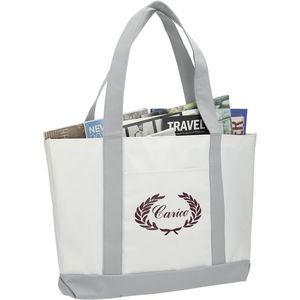 000271 Large Canvas Boat Tote Bag