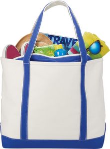 000383 Baltic 24oz Cotton Canvas Tall Zippered Boat Tote
