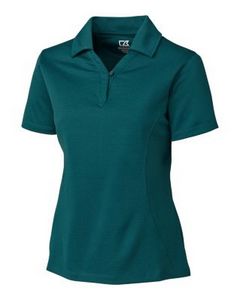Cutter & Buck CB Drytec Genre Textured Solid Womens Polo