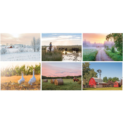 Country Memories Stapled Wall Calendar