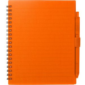 5.5'' x 7'' FSC® Recycled Spiral Notebook w/ RPET Pen