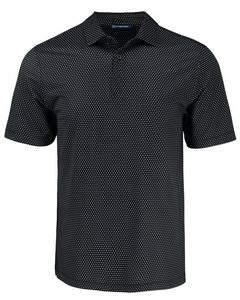 Cutter & Buck Pike Eco Shadow Check Print Recycled Mens Big & Tall Polo