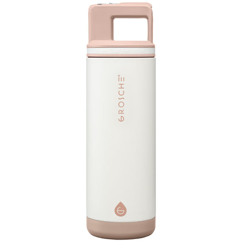 Grosche Alpine Stainless Steel Removable Straw Flip n' Sip Bottle - 20oz -ColorJet