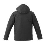 Heather Dark Charcoal Gray/Black Blank Back View