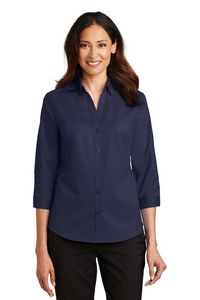 Port Authority® SuperPro™ Ladies 3/4- Sleeve Twill Shirt