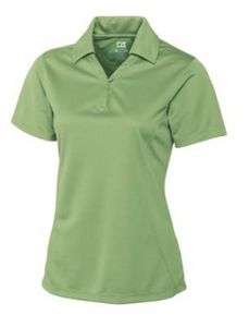 Cutter & Buck CB Drytec Genre Textured Solid Womens Polo