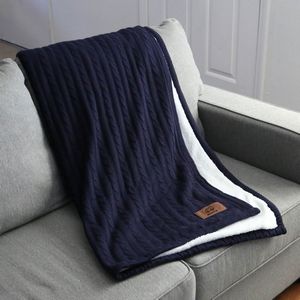 000016 Sweater Weather Sherpa Blanket W/ Pillowcase