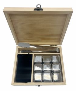 Stainless steel 9 Pack Ice Cube Whiskey Stones Set (3-5 Days)