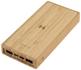 Bamboo 10,000mAh Solar/Wireless Powerbank
