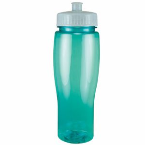 24 Oz. Contour Translucent Bottle w/ Push Pull Lid