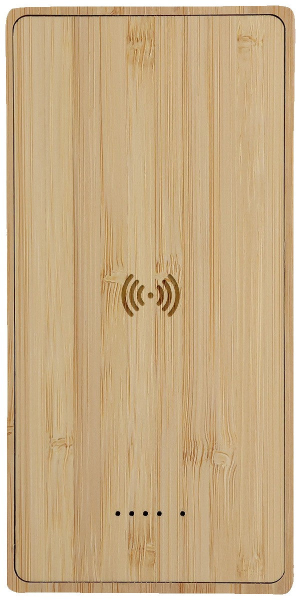 Bamboo 10,000mAh Solar/Wireless Powerbank