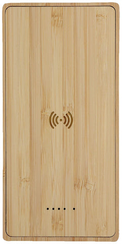 Bamboo 10,000mAh Solar/Wireless Powerbank