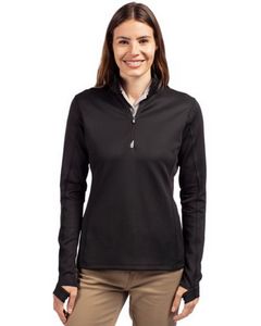 Cutter & Buck Traverse Stretch Quarter Zip Womens Pullover