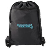 Drawstring Backpack with Front Zippered Pocket