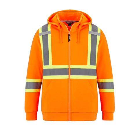 Infinity Adult Hi-Vis Full Zip Hooded Sweatshirt w/Detachable Hood
