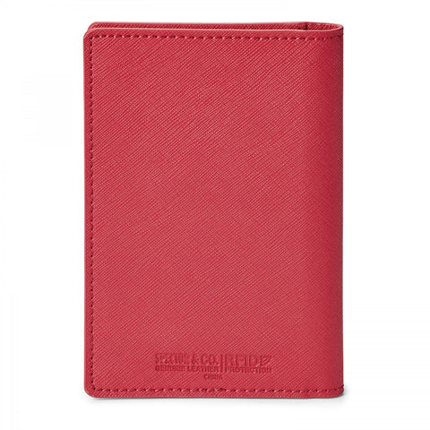 Genuine Leather Rfid Booklet Passport Holder
